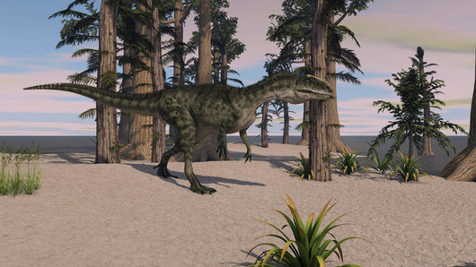Monolophosaurus Prehistoric Environment Wall Decal Design 1