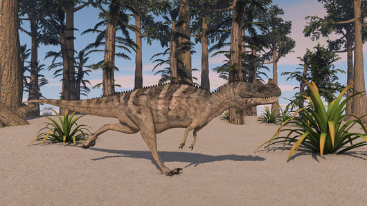 Ceratosaurus Hunting Prehistoric Environment Wall Decal Design 1