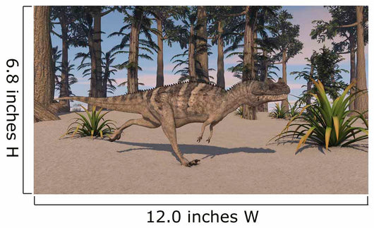 Ceratosaurus Hunting Prehistoric Environment Wall Decal Design 1