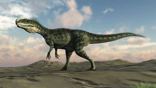 Monolophosaurus Walking across Desert Wall Decal Design 2