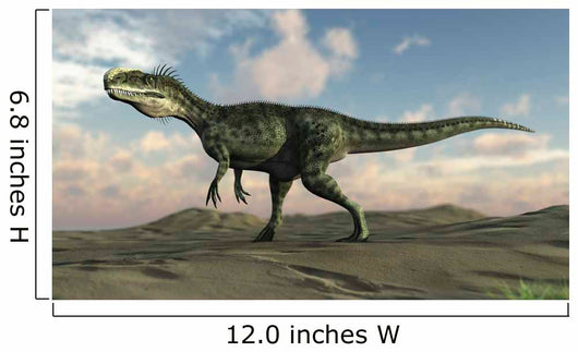 Monolophosaurus Walking across Desert Wall Decal Design 2