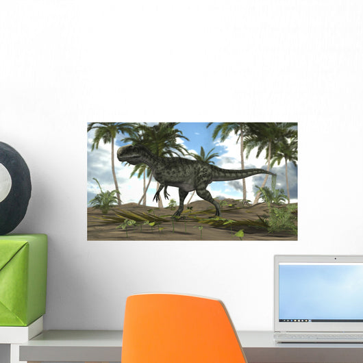 Monolophosaurus Dinosaur Prehistoric Environment Wall Decal Design 2