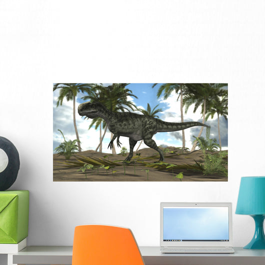 Monolophosaurus Dinosaur Prehistoric Environment Wall Decal Design 2