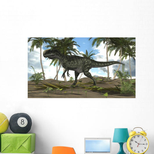 Monolophosaurus Dinosaur Prehistoric Environment Wall Decal Design 2