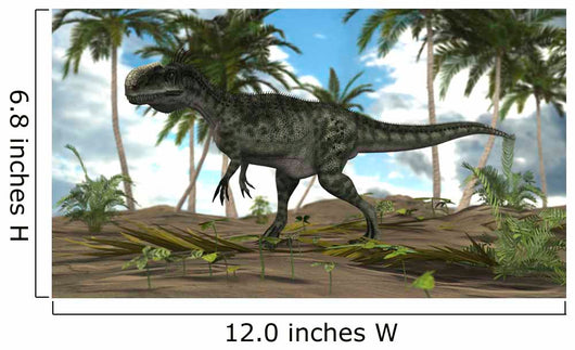 Monolophosaurus Dinosaur Prehistoric Environment Wall Decal Design 2