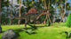 Spinosaurus Hunting Tropical Environment Wall Decal