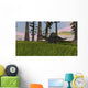 Spinosaurus Hunting Grassy Field Wall Decal