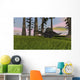 Spinosaurus Hunting Grassy Field Wall Decal