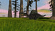Spinosaurus Hunting Grassy Field Wall Decal