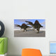 Two Spinosaurus Dinosaurs Hunting Wall Decal Design 1