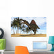 Spinosaurus Hunting Prehistoric Environment Wall Decal