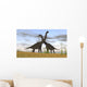 Two Large Brachiosaurus Prehistoric Wall Decal