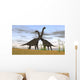 Two Large Brachiosaurus Prehistoric Wall Decal