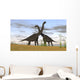 Two Large Brachiosaurus Prehistoric Wall Decal