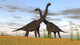 Two Large Brachiosaurus Prehistoric Wall Decal