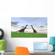 Two Large Brachiosaurus Grassy Wall Decal