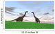 Two Large Brachiosaurus Grassy Wall Decal