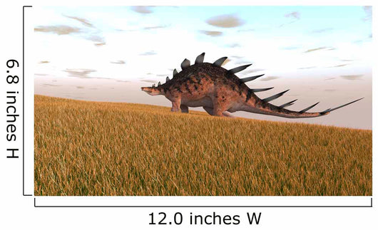 Kentrosaurus Walking across Grassy Wall Decal Design 2