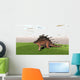 Kentrosaurus Walking across Grassy Wall Decal Design 1