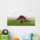 Kentrosaurus Walking across Grassy Wall Decal Design 1