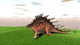 Kentrosaurus Walking across Grassy Wall Decal Design 1