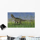 Monolophosaurus Walking across Grassy Wall Decal Design 4