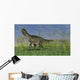 Monolophosaurus Walking across Grassy Wall Decal Design 4