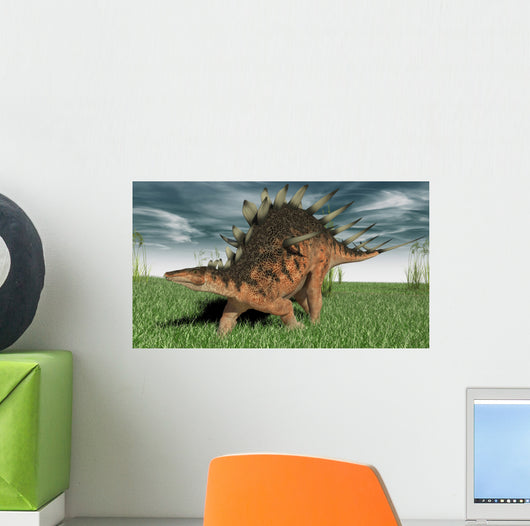 Kentrosaurus Walking across Prehistoric Wall Decal Design 1