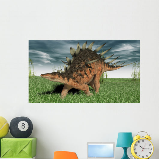 Kentrosaurus Walking across Prehistoric Wall Decal Design 1