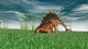 Kentrosaurus Grazing Prehistoric Grasslands Wall Decal