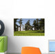 Monolophosaurus Running across Grassy Wall Decal Design 1