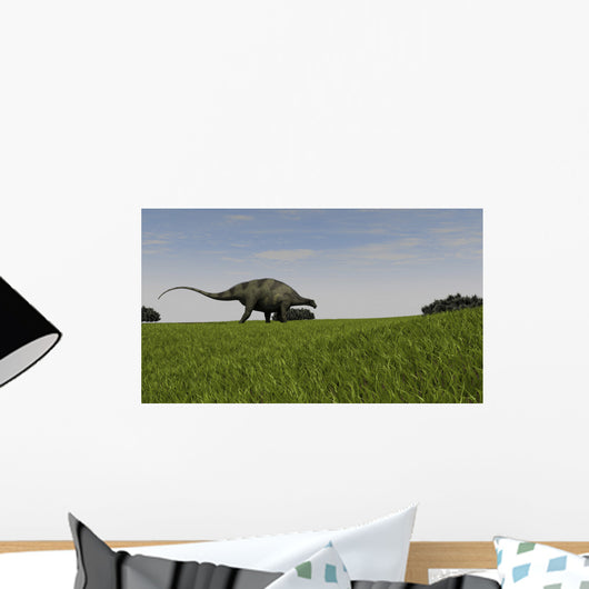 Brachytrachelopan Walking across Prehistoric Wall Decal Design 3