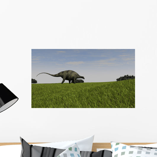 Brachytrachelopan Walking across Prehistoric Wall Decal Design 3