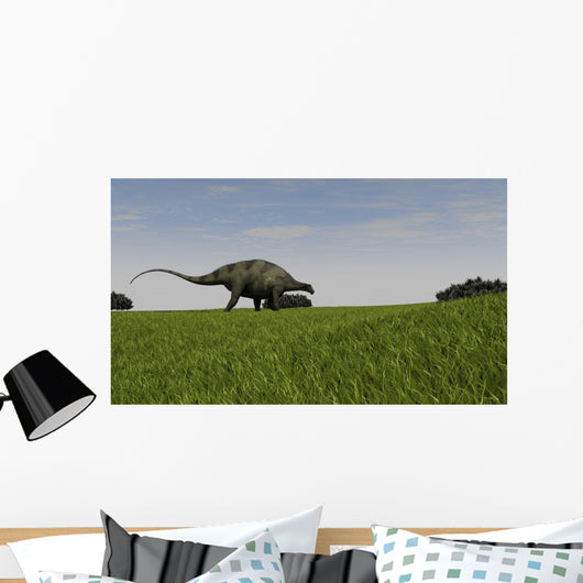 Brachytrachelopan Walking across Prehistoric Wall Decal Design 3