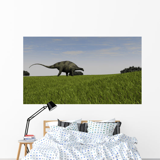 Brachytrachelopan Walking across Prehistoric Wall Decal Design 3