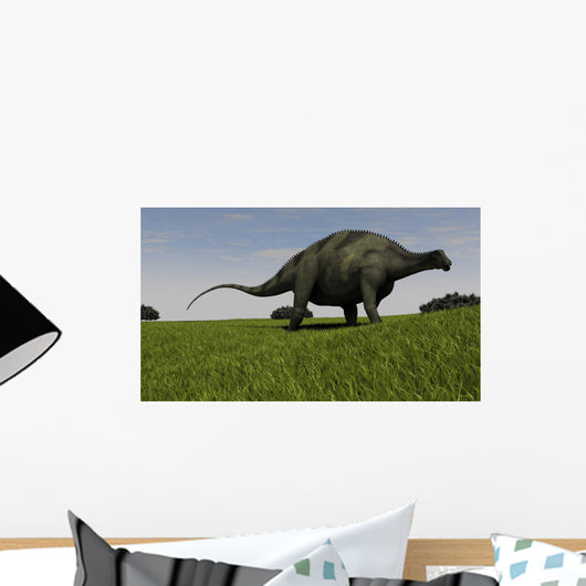 Brachytrachelopan Walking across Prehistoric Wall Decal Design 2