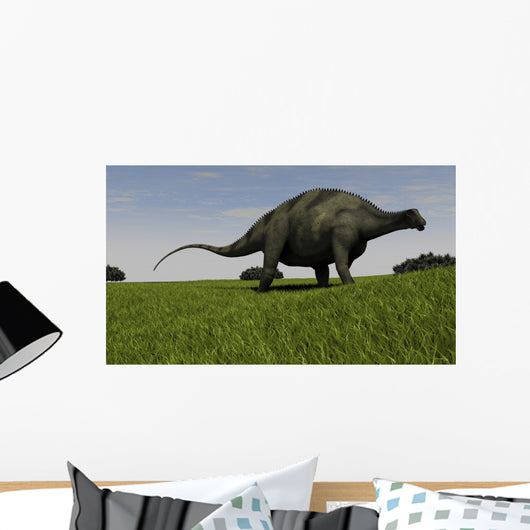 Brachytrachelopan Walking across Prehistoric Wall Decal Design 2