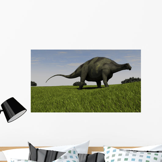Brachytrachelopan Walking across Prehistoric Wall Decal Design 2