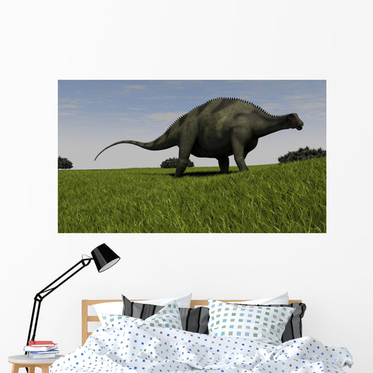 Brachytrachelopan Walking across Prehistoric Wall Decal Design 2