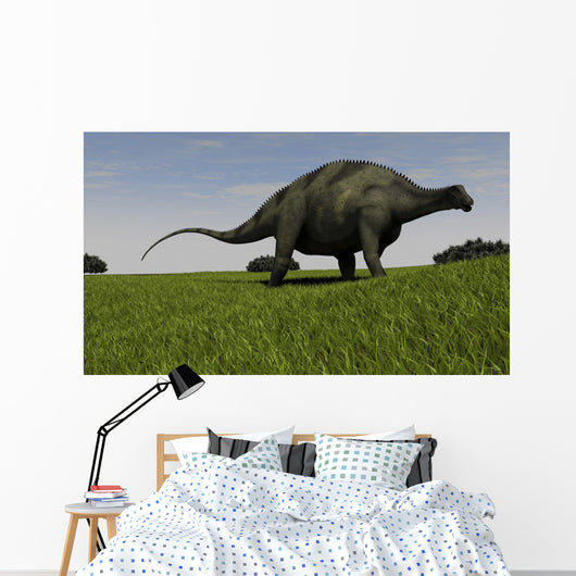 Brachytrachelopan Walking across Prehistoric Wall Decal Design 2