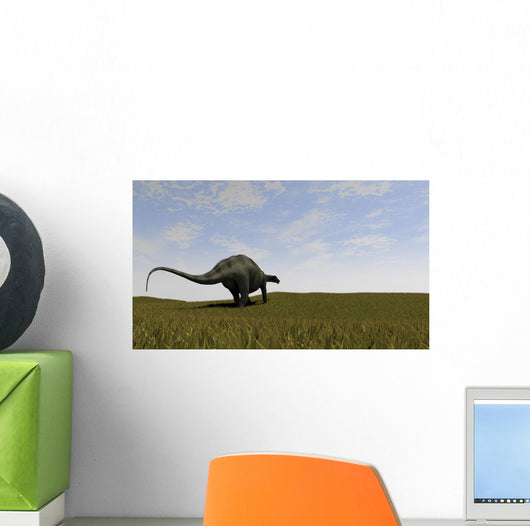 Brachytrachelopan Walking across Prehistoric Wall Decal Design 1