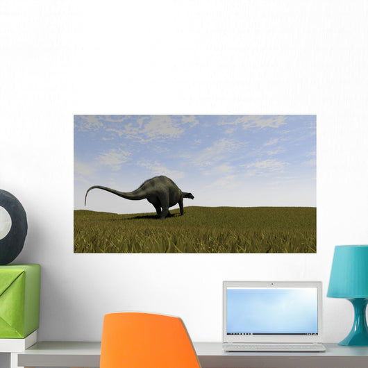 Brachytrachelopan Walking across Prehistoric Wall Decal Design 1
