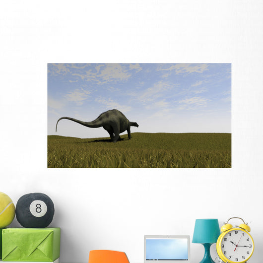 Brachytrachelopan Walking across Prehistoric Wall Decal Design 1
