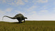 Brachytrachelopan Walking across Prehistoric Wall Decal Design 1