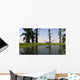 Coelophysis Running through Swampy Wall Decal Design 2