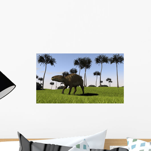 Eurohippus Walking across Grassy Wall Decal