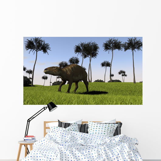 Eurohippus Walking across Grassy Wall Decal