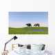 Eurohippus Grazing along Swamp Wall Decal