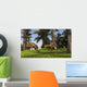 Two Eurohippus Grazing along Wall Decal