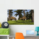 Two Eurohippus Grazing along Wall Decal